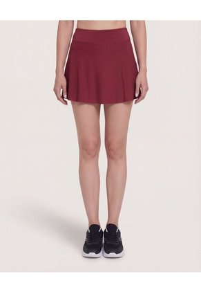 Falda  Para Mujer Corto Color Vino Marca Ostu #40140198