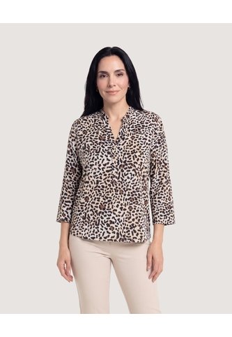 Blusa Basica Manga ¾  Para Mujer Negro Ostu Ostu