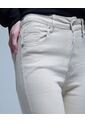 Pantalon Para Mujer 5 Bolsillos Color Beige Marca Ostu #40070544 de Ostu