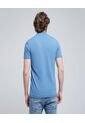 Polo Para Hombre Cuello Mao Sin Bolsillo Color Azul  Marca Ostu #60110648 de Ostu
