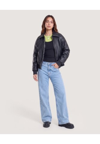Jean Para Mujer Wide-Leg Color Azul Marca Ostu #40160593 Ostu