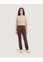 Crop Top Basico  Para Mujer Beige Ostu de Ostu