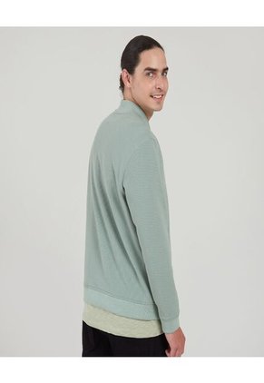 Buzo Para Hombre Bomber Color Verde  Marca Ostu #60060306