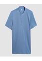 Polo Para Hombre Cuello Mao Sin Bolsillo Color Azul  Marca Ostu #60110648 de Ostu