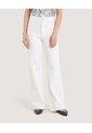 Jean Wide Leg Off White  Para Mujer Crudo Ostu de Ostu