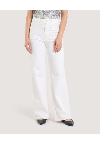 Jean Wide Leg Off White  Para Mujer Crudo Ostu Ostu