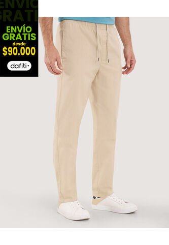 Pantalón Para Hombre Jogger Color Beige Marca Ostu #60070484 Ostu