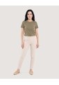 Camiseta Básica De Manga Corta  Para Mujer Verde Ostu de Ostu