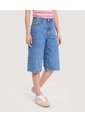 Bermuda Jort Denim  Para Mujer Azul Ostu de Ostu