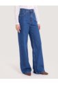 Jean Para Mujer Wide-Leg Color Azul Marca Ostu #40160594 de Ostu