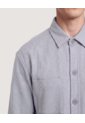 Sobrecamisa Con Bolsillos  Para Hombre Negro Ostu de Ostu