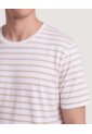 Camiseta Náutica A Rayas  Para Hombre Crema Ostu de Ostu