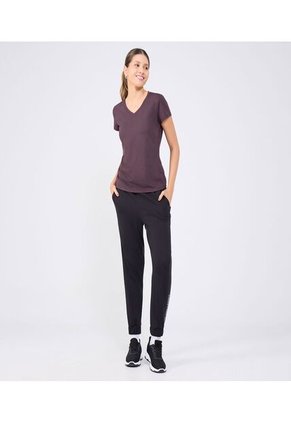 Camiseta Para Mujer Manga Corta Color Café  Marca Ostu #40092274
