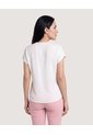 Blusa Con Escote En V  Para Mujer Blanco Ostu de Ostu