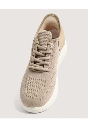 Tenis Chunky Tejido  Para Mujer Beige Ostu