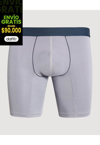 Boxer Para Hombre Filete Medio Microfibra Color Gris Marca Ostu #60000524 Ostu