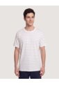 Camiseta Náutica A Rayas  Para Hombre Crema Ostu de Ostu