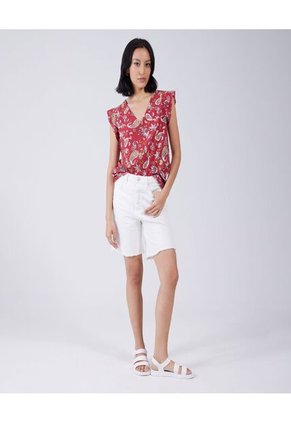 Blusa Para Mujer Manga Sisa Color Rosado Oscuro Marca Ostu #40120845