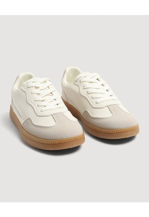 Tenis Urbanos Suela Para Mujer Blanco Ostu