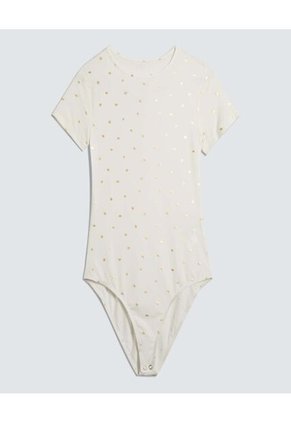 Body Para Mujer Manga Corta Color Crudo Marca Ostu #40200156