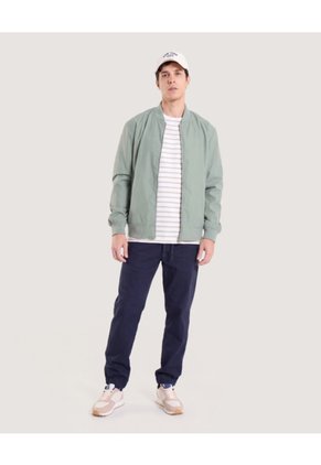 Camiseta Náutica A Rayas  Para Hombre Crema Ostu