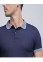 Polo Para Hombre Cuello Tejido Sin Bolsillo Color Azul  Marca Ostu #60110616 de Ostu