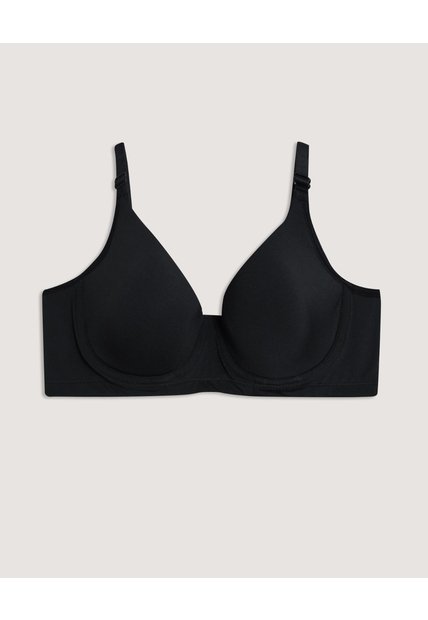 Brasier Copa Completa Con Arco  Para Mujer Negro Ostu