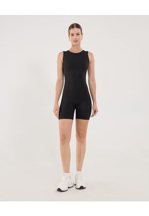 Enterizo Para Mujer Manga Sisa Color Negro Marca Ostu #40320138