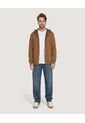 Buzo Hoodie Zipper De Ajuste Cómodo  Para Hombre Café Ostu de Ostu