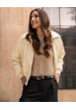 Chaqueta Acolchada  Para Mujer Crema Ostu de Ostu
