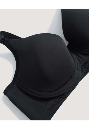 Brasier Copa Completa Con Arco Para Mujer Negro Ostu