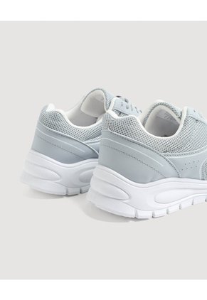 Tenis Deportivos Mesh Urbano  Para Mujer Gris Ostu
