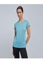 Camiseta Para Mujer Manga Corta Color Azul  Marca Ostu #40092180 de Ostu