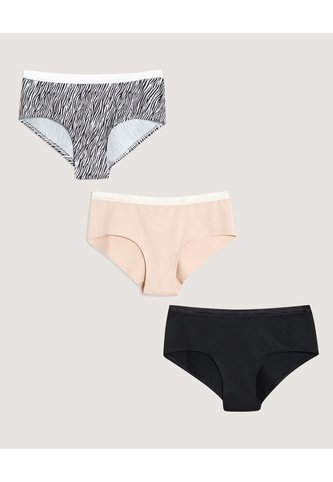 Panty Hipster Animal Print Pack X3  Para Mujer Negro Ostu Ostu