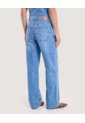 Jean Straight Brillos Denim  Para Mujer Azul Ostu de Ostu