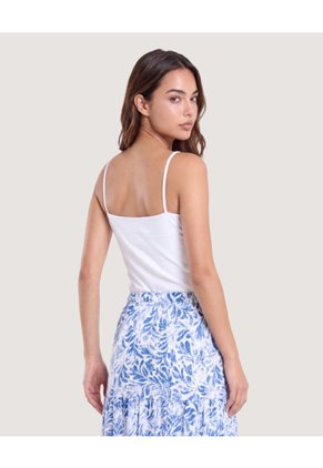 Top  Para Mujer Tiras Color Blanco Marca Ostu #40220459