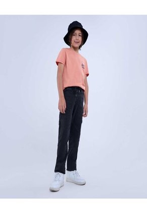 Jean Para Niño Jogger Color Negro Marca Ostu #80160086