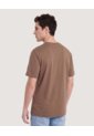 Camiseta Screen Regular  Para Hombre Café Ostu de Ostu