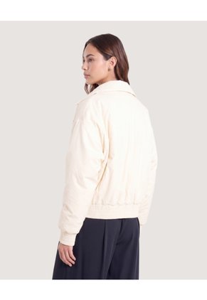 Chaqueta Acolchada  Para Mujer Crema Ostu