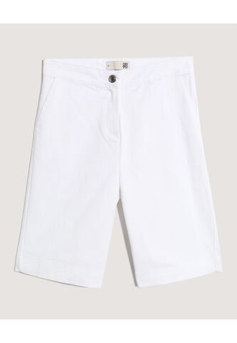 Bermuda  Para Mujer Regular Corto Color Blanco Marca Ostu #40100115 Ostu