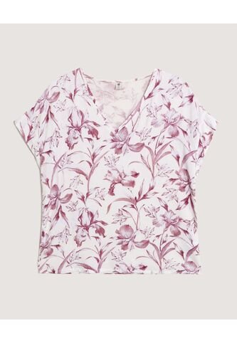 Blusa  Para Mujer Manga Corta Color Orquidea Marca Ostu #40121296 Ostu