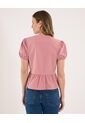 Blusa Para Mujer Manga Corta Color Rosado Marca Ostu #40121198 de Ostu