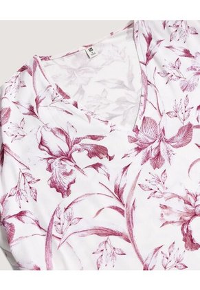 Blusa  Para Mujer Manga Corta Color Orquidea Marca Ostu #40121296