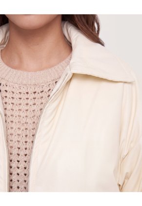Chaqueta Acolchada  Para Mujer Crema Ostu