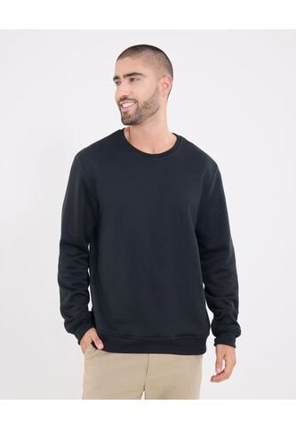 Buzo  Para Hombre Cuello Redondo Color Negro Marca Ostu #60060491 Ostu