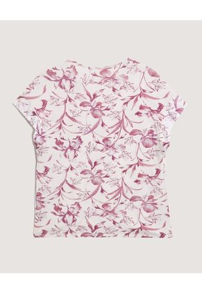 Blusa  Para Mujer Manga Corta Color Orquidea Marca Ostu #40121296