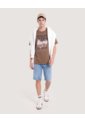 Camiseta Screen Regular  Para Hombre Café Ostu de Ostu