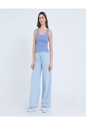 Camiseta Para Mujer Manga Sisa Color Azul Marca Ostu #40092338