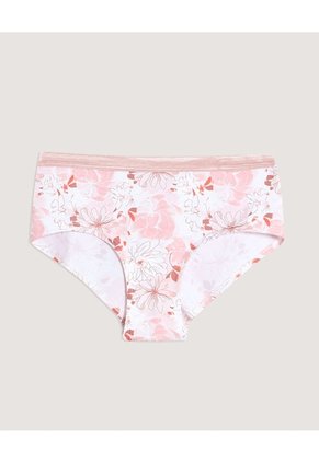 Panty Hipster Floral Pack X3  Para Mujer Negro Ostu