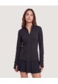Buzo Para Mujer Cuello Alto O Cuello Tortuga Color Negro Marca Ostu #40060289 de Ostu